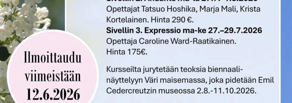 Harjavallan Akvarellikesä 2026